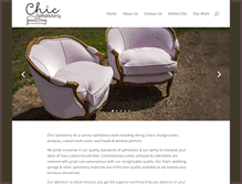 Tablet Screenshot of chicupholstery.com